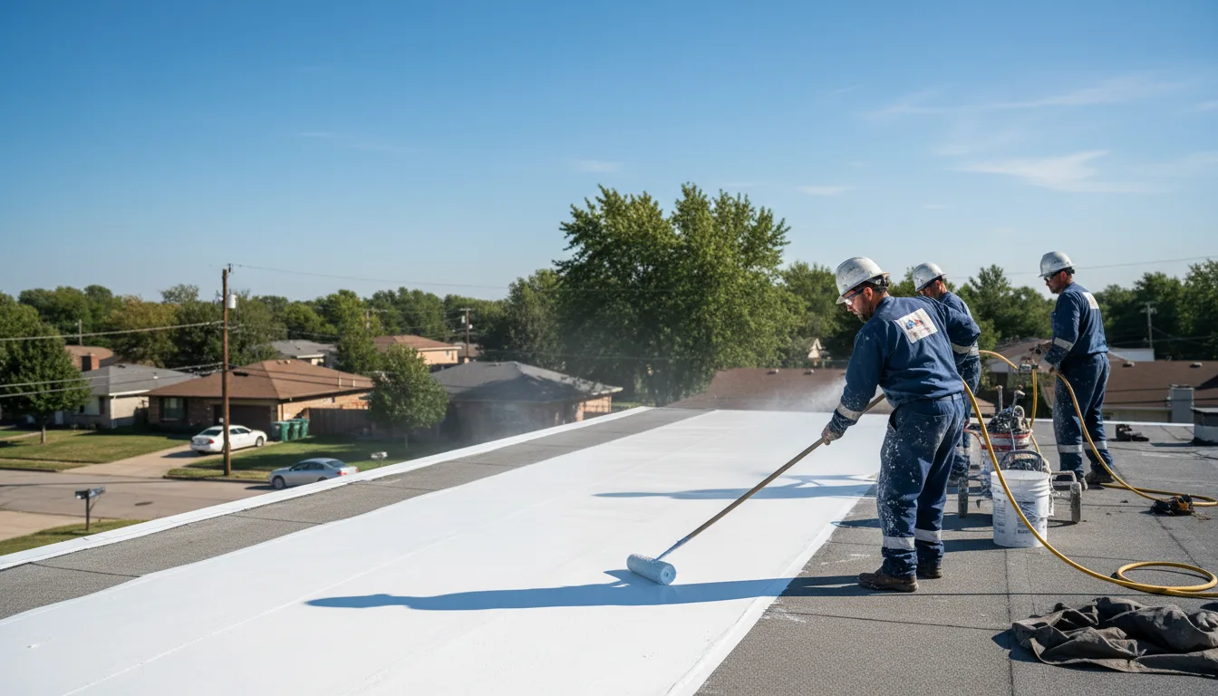 Commercial roof coating in Stoneboro, PA near me